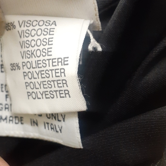 Guyfulop Navy Tan leather Trim Blazer Italy jacket - Picture 10 of 11